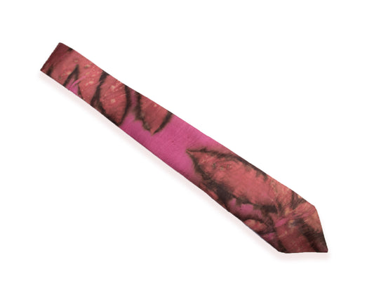Pink Silk Tie in Natural colours