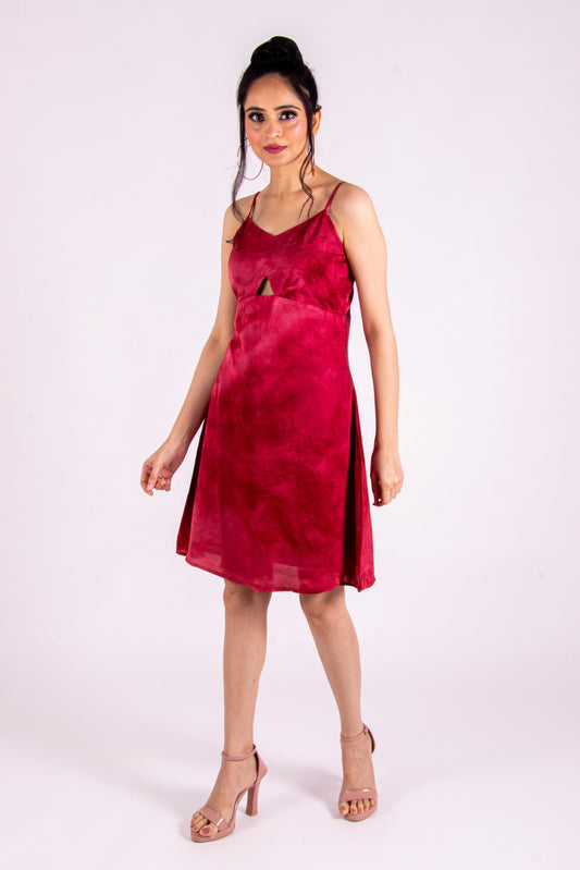 Organically Dyed Satin Slip Dress